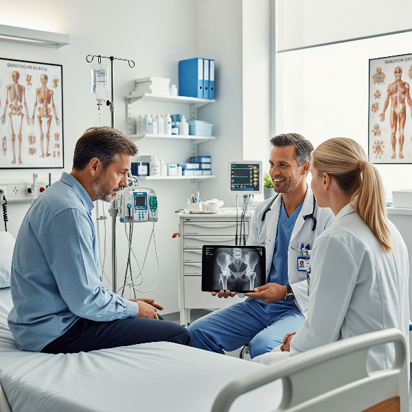 Doctors Discussing Xray Results