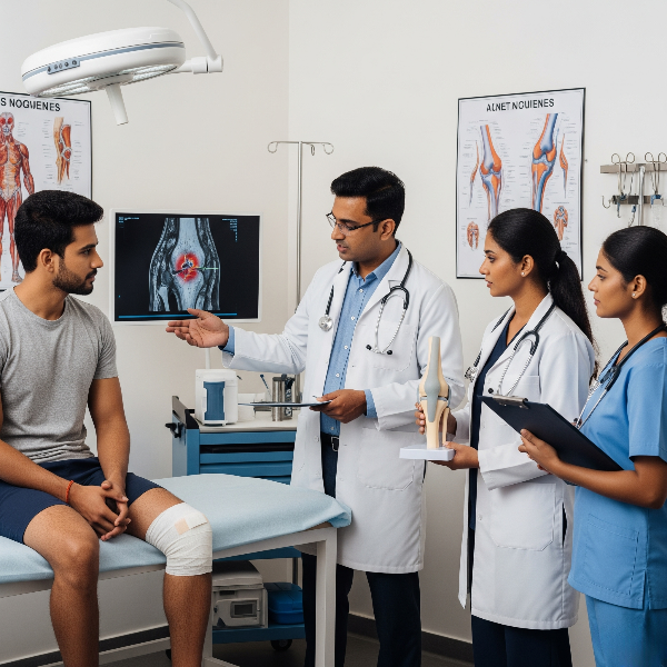 Medical Consultation Knee Injury Doctor Patient
