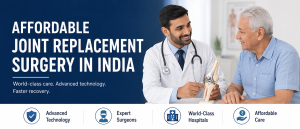 Doctor and patient discussing joint replacement surgery in India